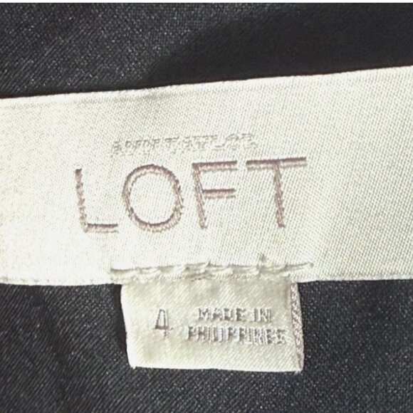 Vintage Ann Taylor LOFT Black Fit & Flare Mini Dress Women’s Size 4 Sleeveless - Picture 4 of 6